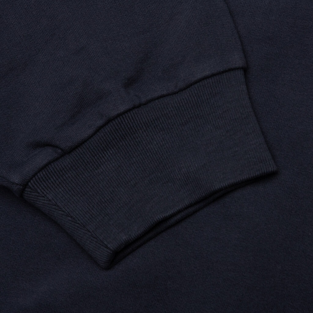 CREWNECK SWEATER W/ R PRINT - DARK NAVY - 5