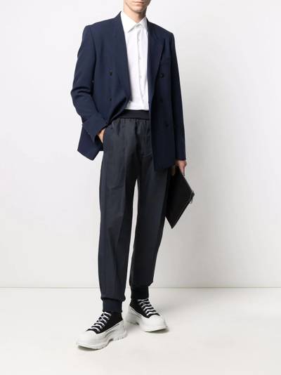 Alexander McQueen tapered elasticated trousers outlook