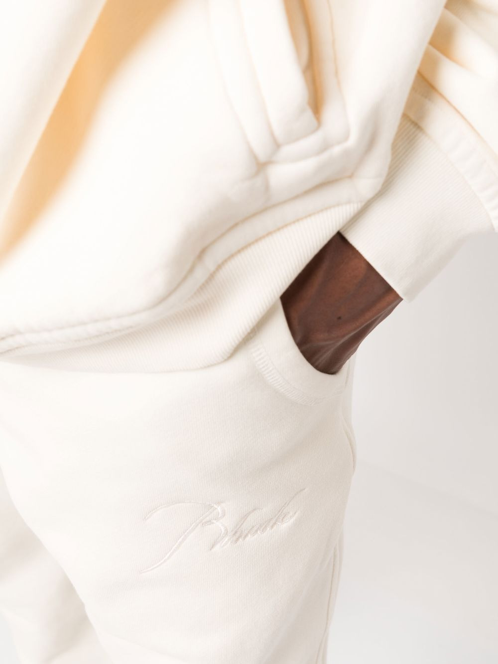 cotton drawstring track-pants - 5
