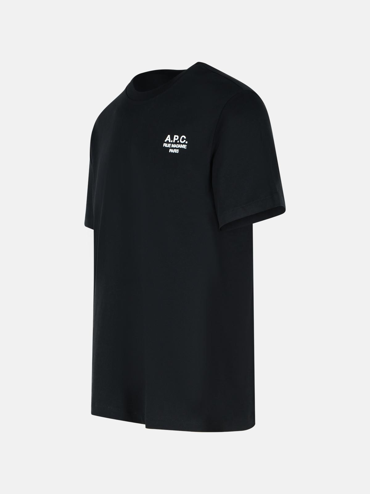 BLACK COTTON T-SHIRT - 2