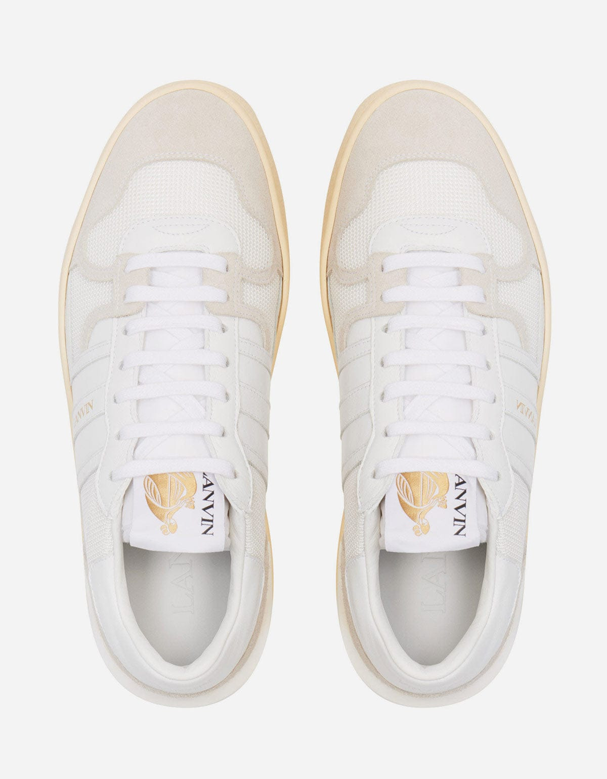 Lanvin White Clay Trainers - 5