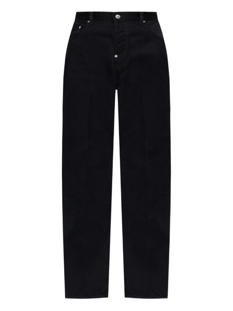 cotton straight-leg jeans 1