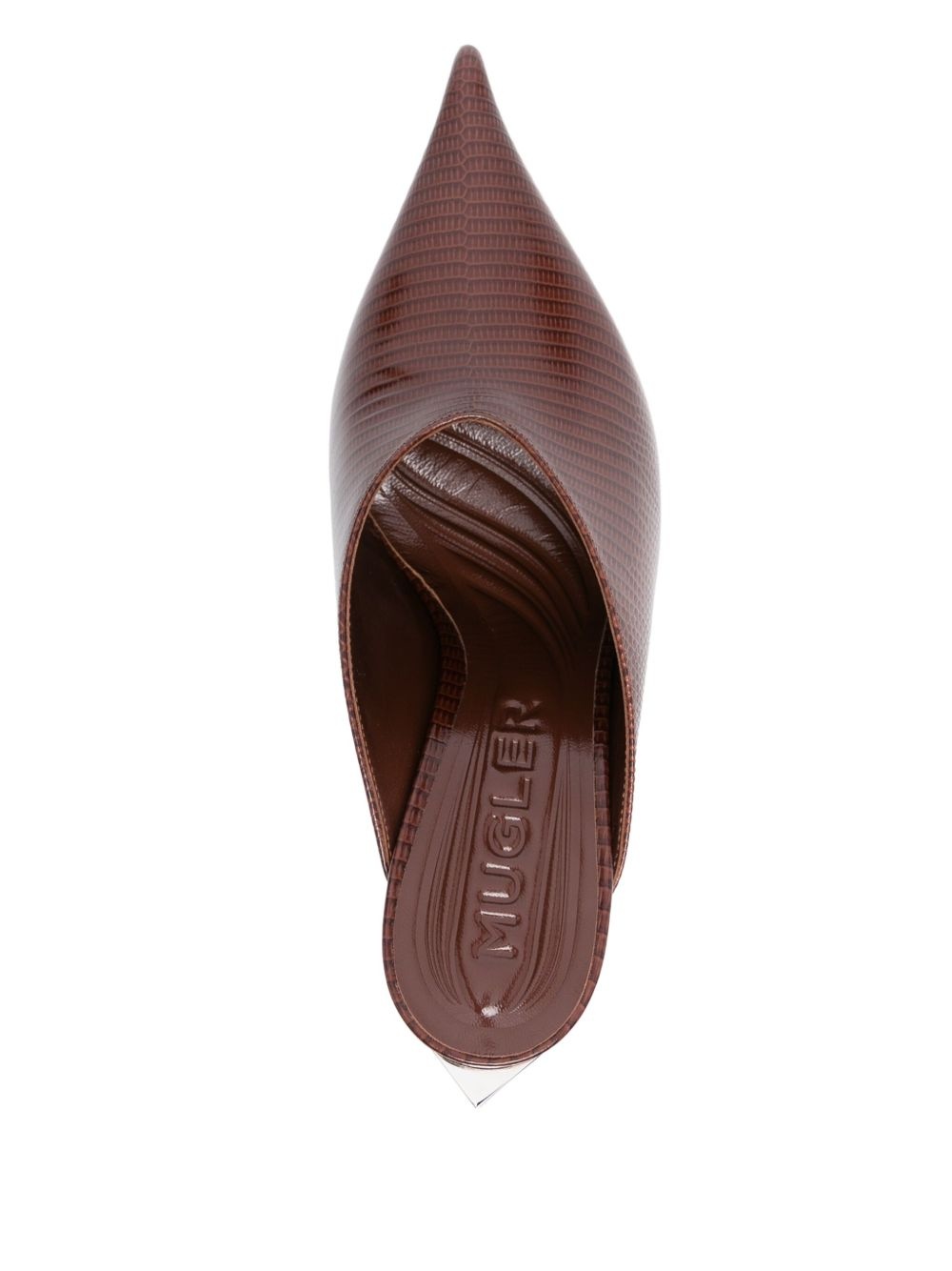 95mm leather mules - 4