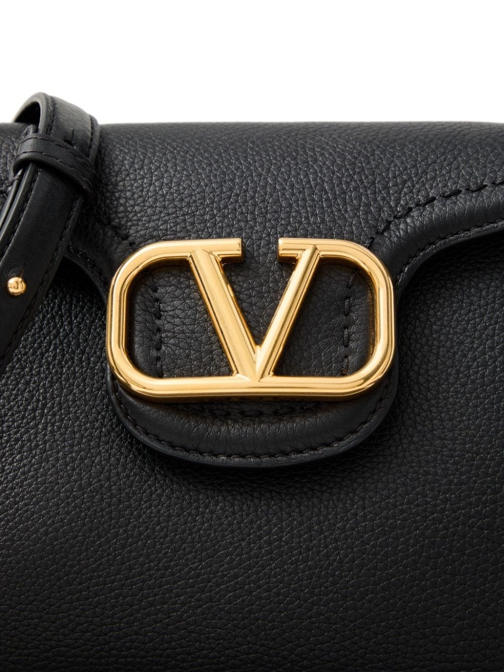 logo-plaque leather tote bag - 7