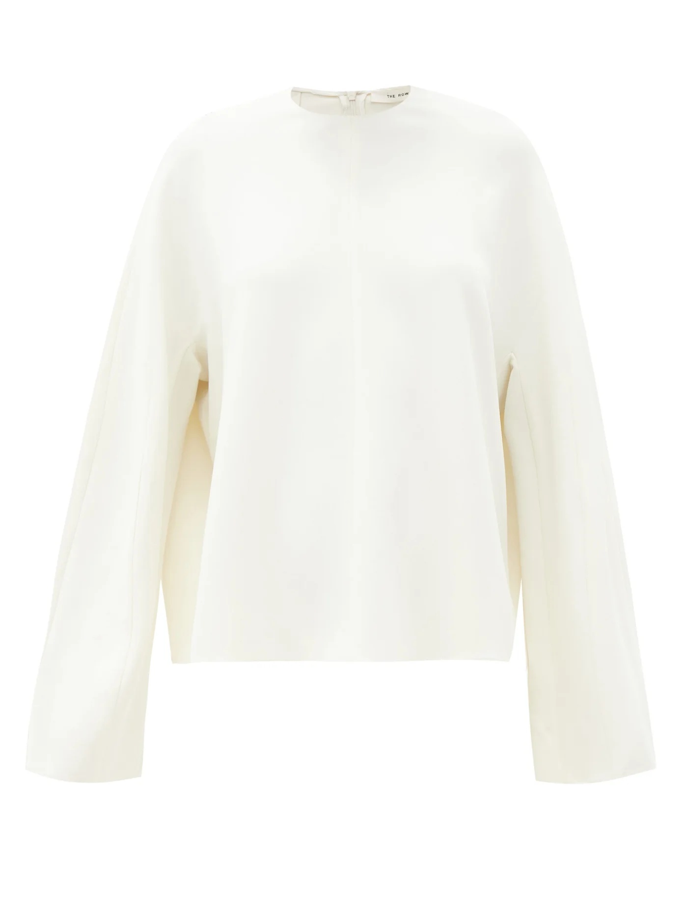 Linda round-neck cady blouse - 1