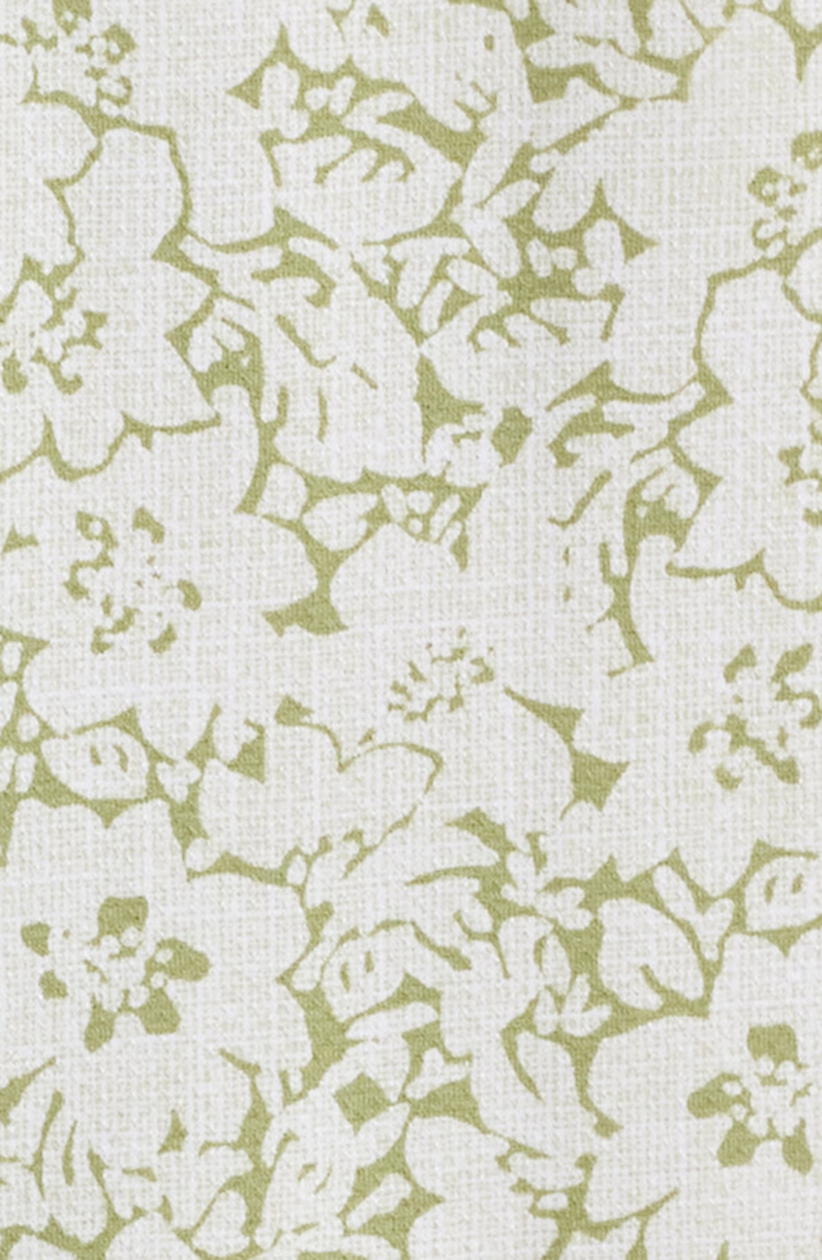 BOSS Roan Floral Short Sleeve Stretch Button-Up Shirt in Medium Green at Nordstrom - 5