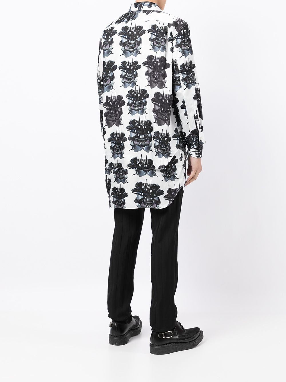 graphic-print long-sleeve shirt - 4