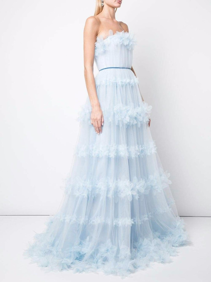 Marchesa 3D FLORAL TULLE BALLGOWN outlook