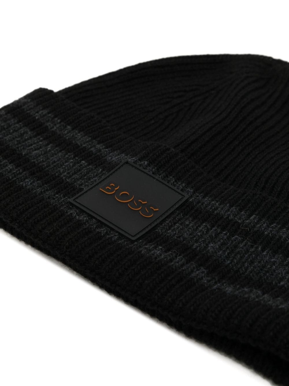 logo-patch ribbed-knit beanie - 3