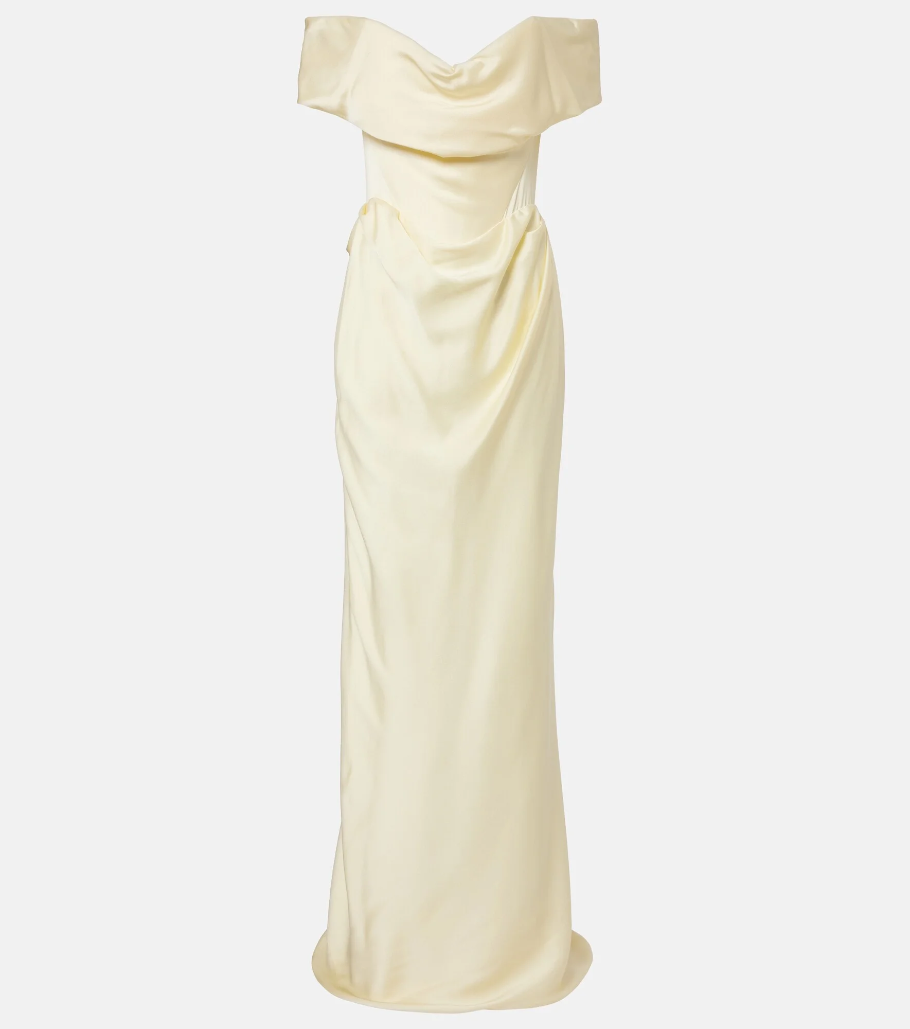 Nova Cocotte draped satin bustier gown - 1