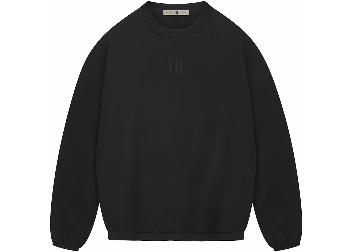 Fear of God Athletics Stretch Woven Running Crewneck Black - 1