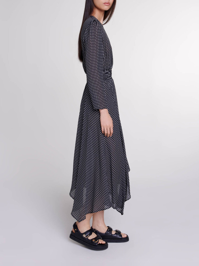 Vestido midi de lunares 3