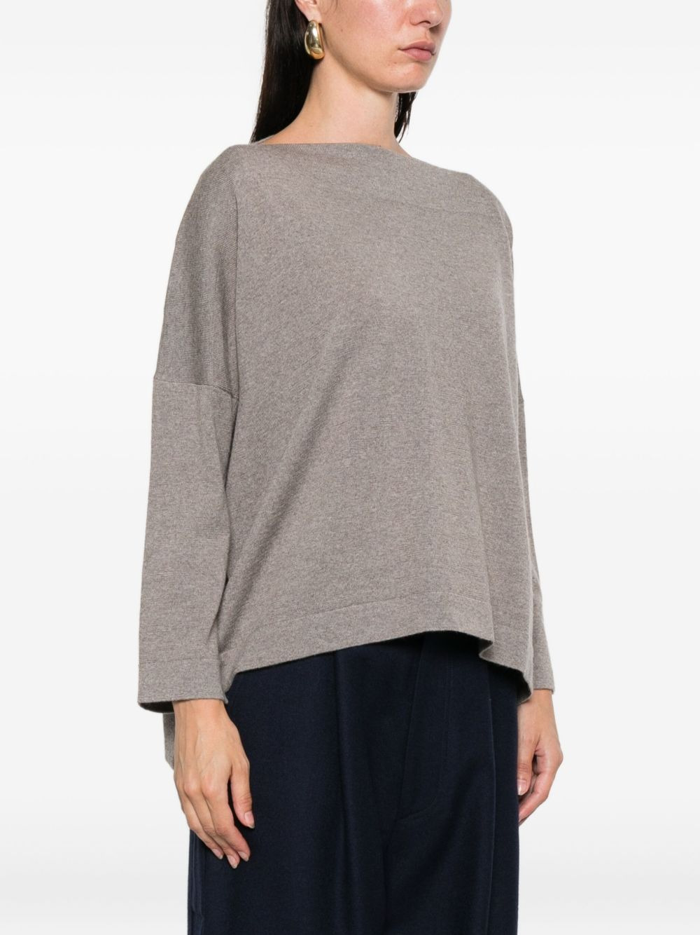 Wool Boat-Neck Sweater - 5