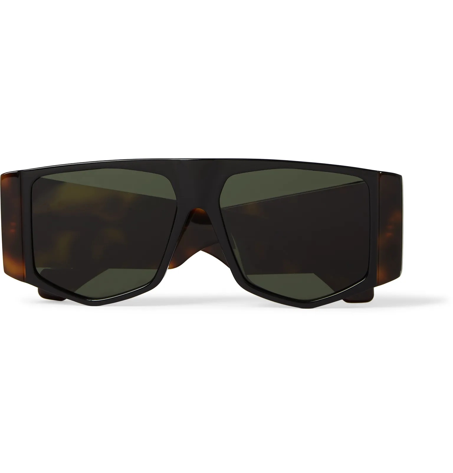 D-Frame Tortoiseshell Acetate Sunglasses - 1