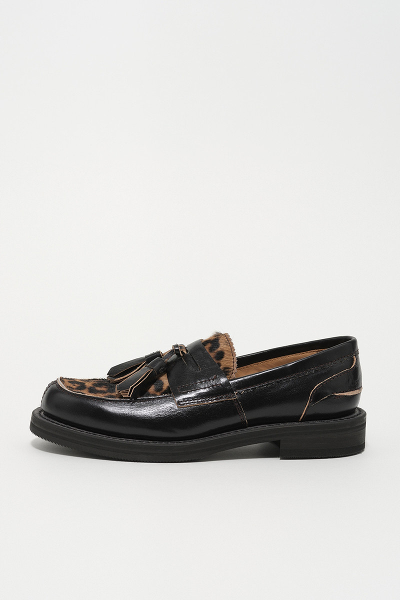Tassel Loafer Honky Tonk Leo Hair On Hide 1