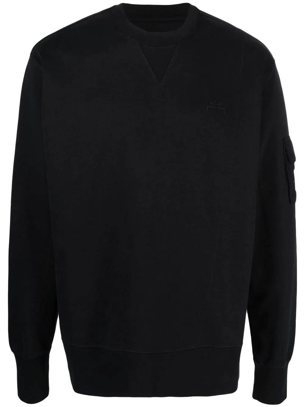 embroidered-logo jersey sweatshirt - 1