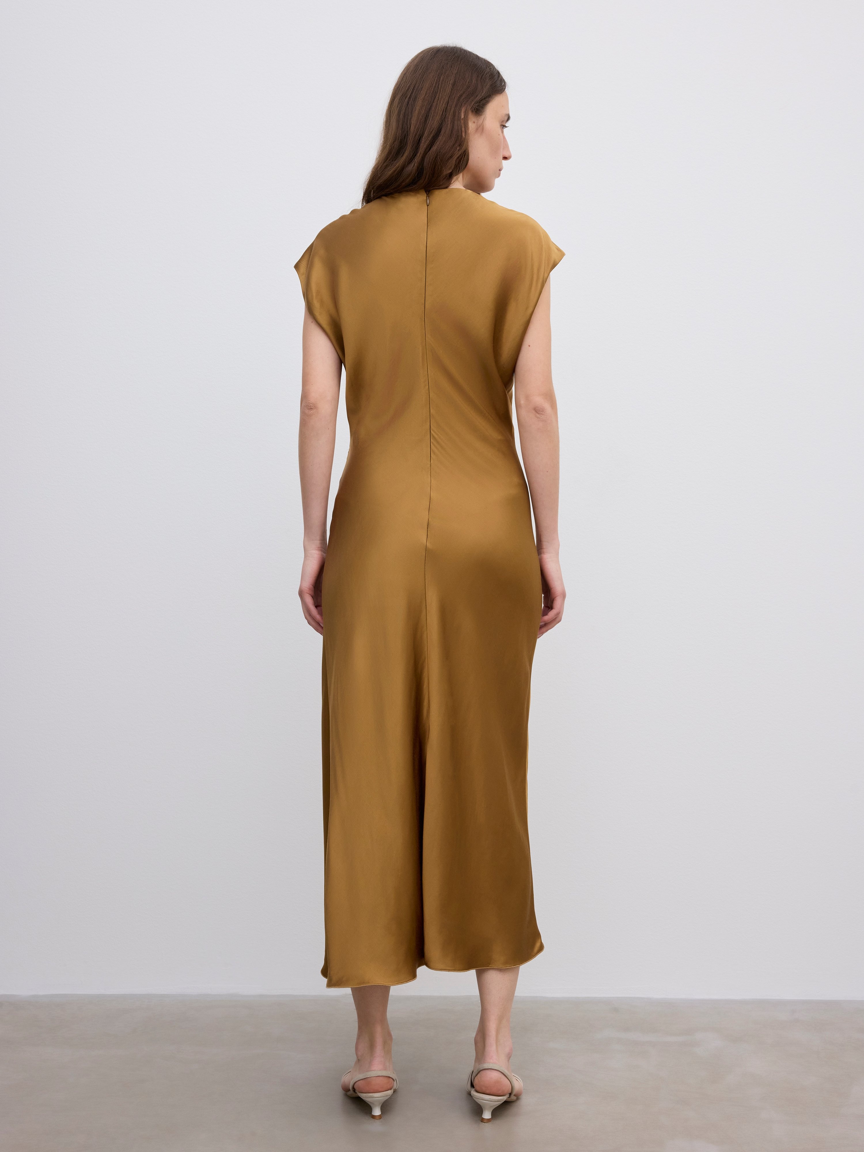 Fluid V-neck Dress - 6