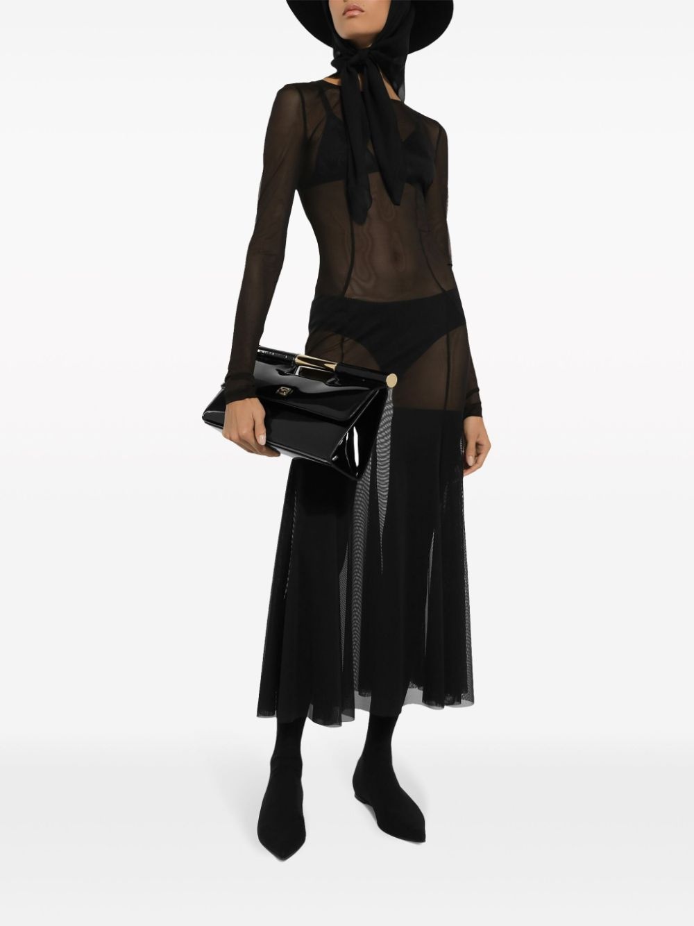 patent-leather clutch bag - 2