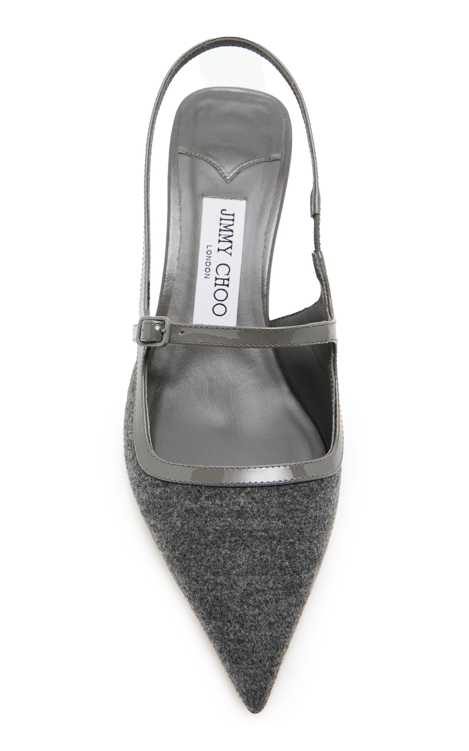 Didi Flannel Slingback Pumps grey - 4