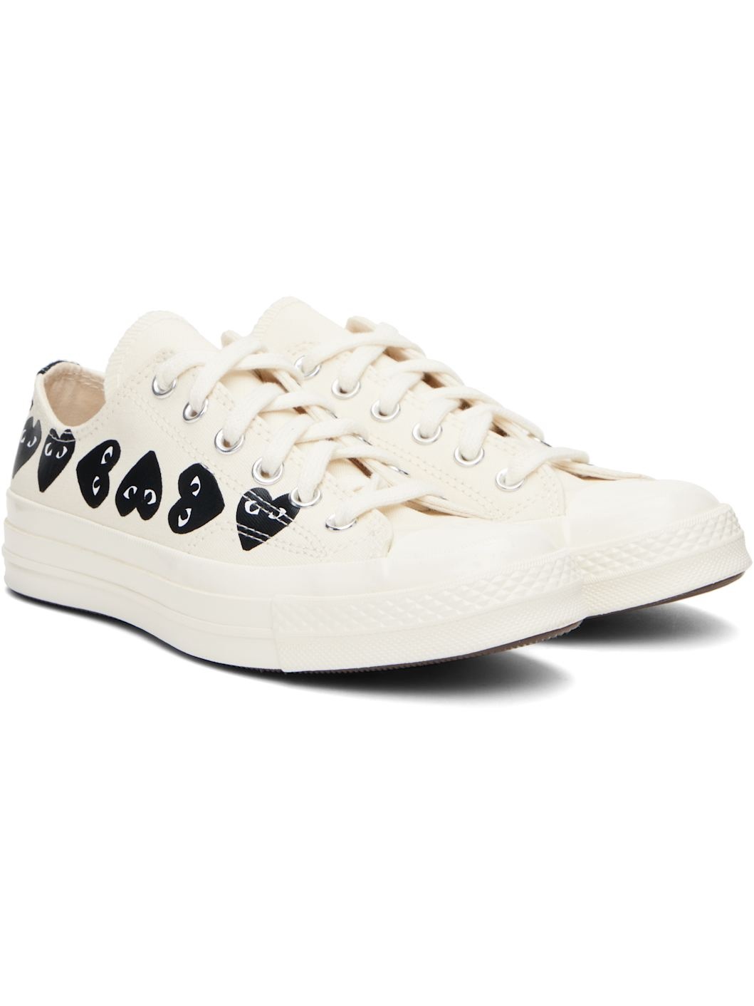 Beige Converse Edition Chuck 70 Multi Heart Sneakers - 4
