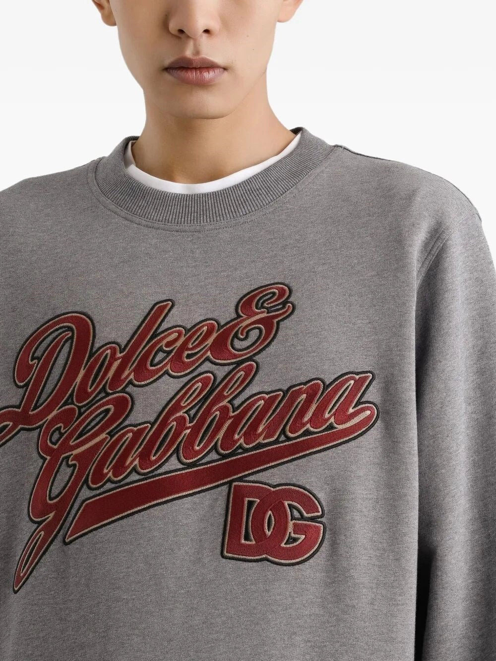 Dolce & Gabbana Men Long Sleeve Crew-Neck Sweatshirt - 3
