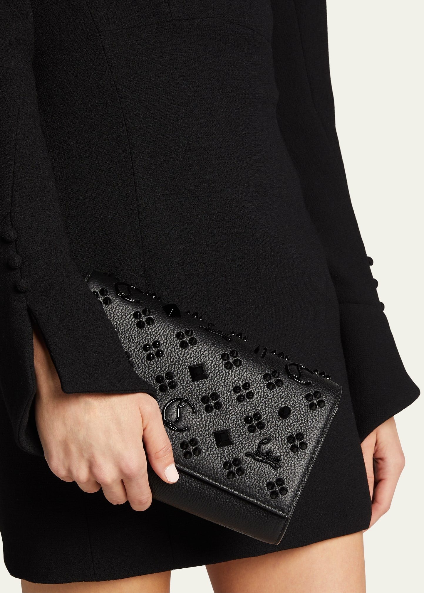 Paloma Fold-Over Embellished Clutch Bag - 2