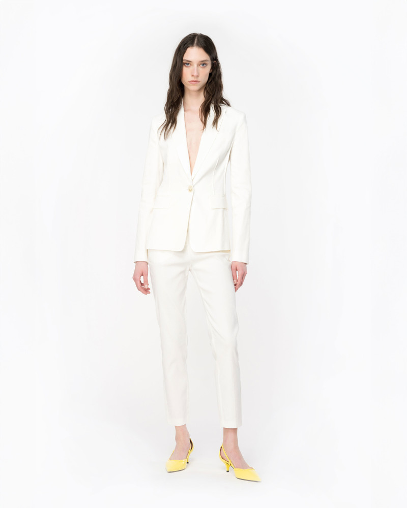 PINKO SINGLE-BREASTED STRETCH LINEN BLAZER outlook