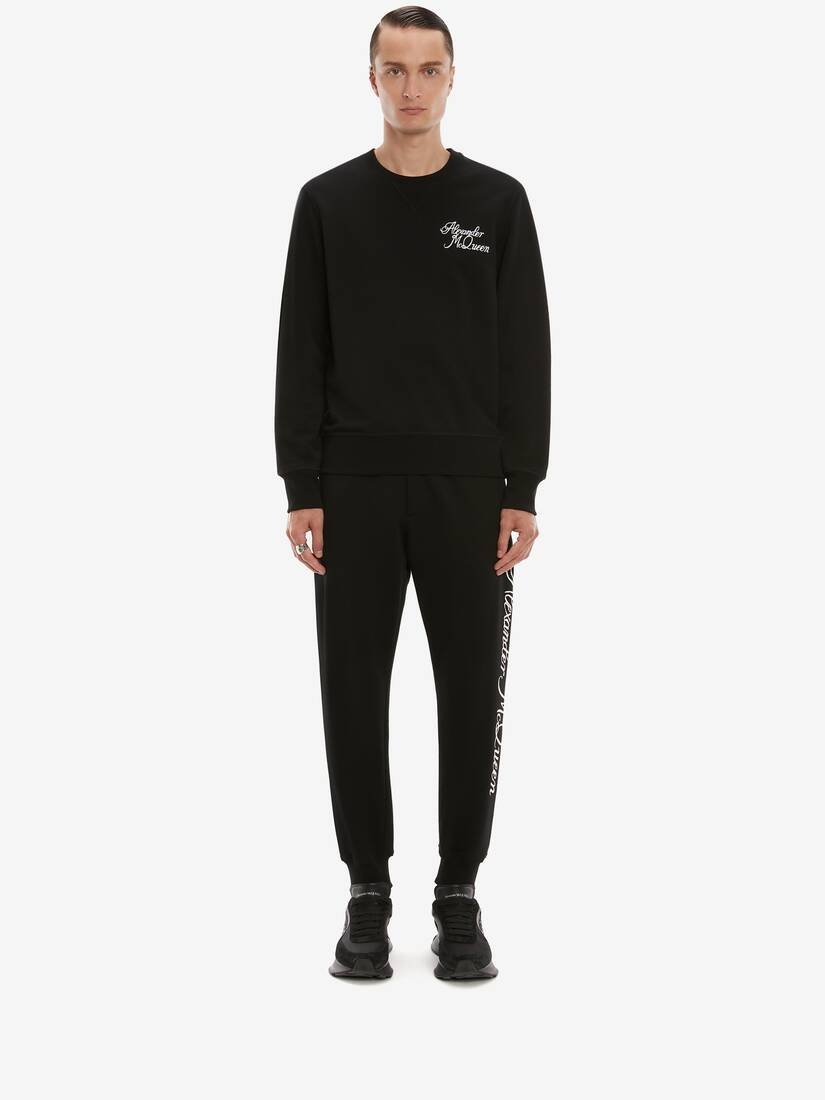 Blake Illustration Joggers in Black/ivory - 2