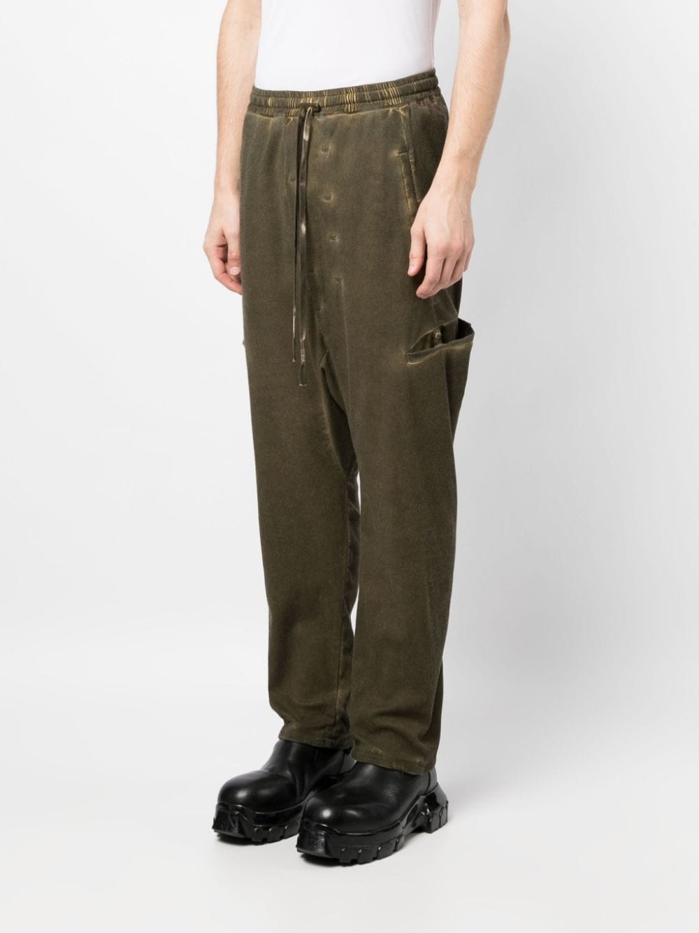 drawstring-waist track pants - 3