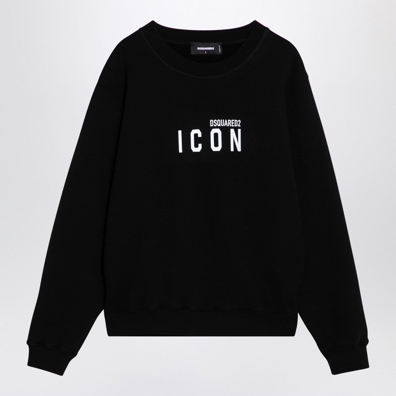 Dsquared2 Icon Black Crewneck Sweatshirt Men - 1