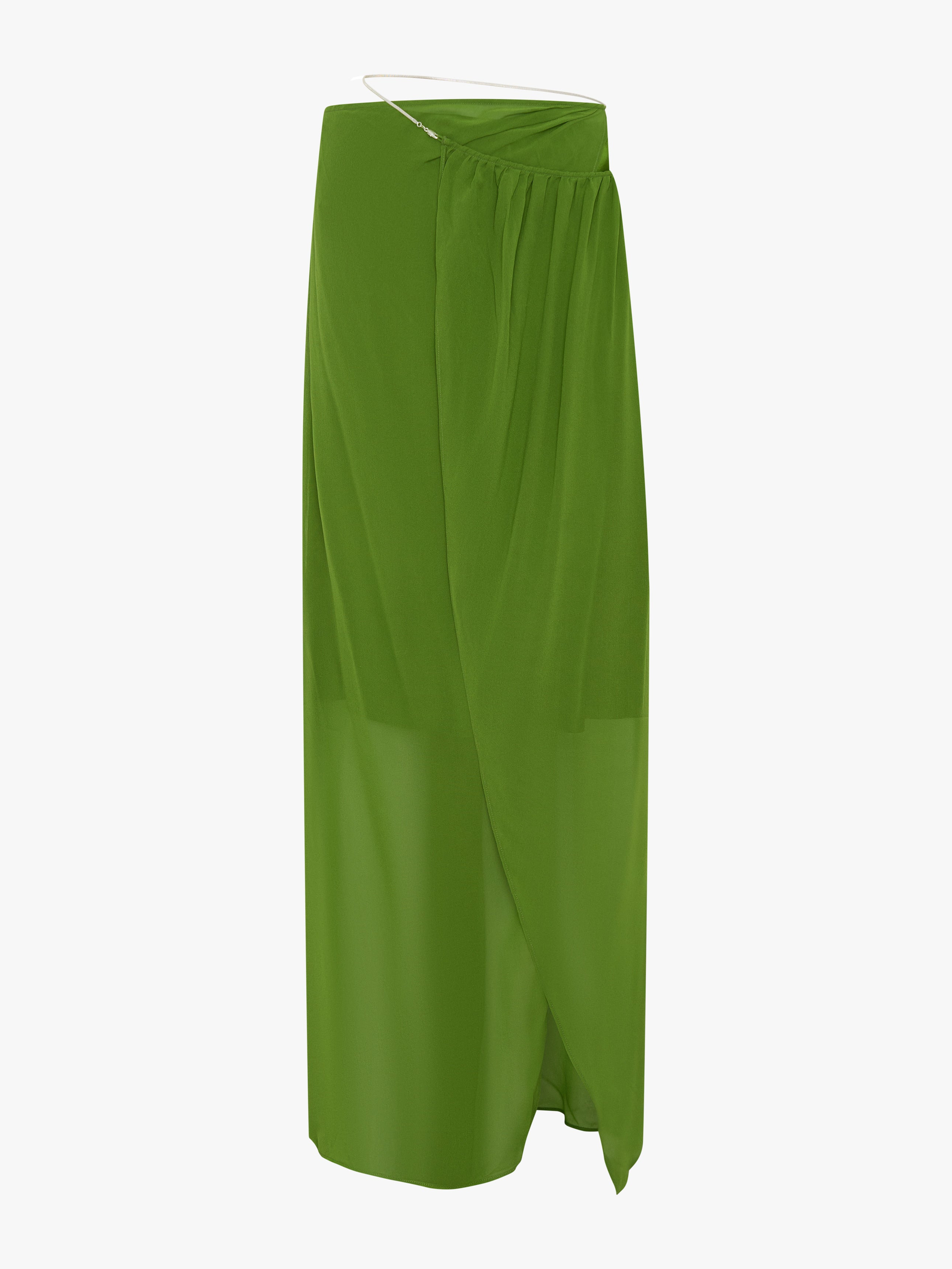 Silk Chain Sarong Skirt - 5