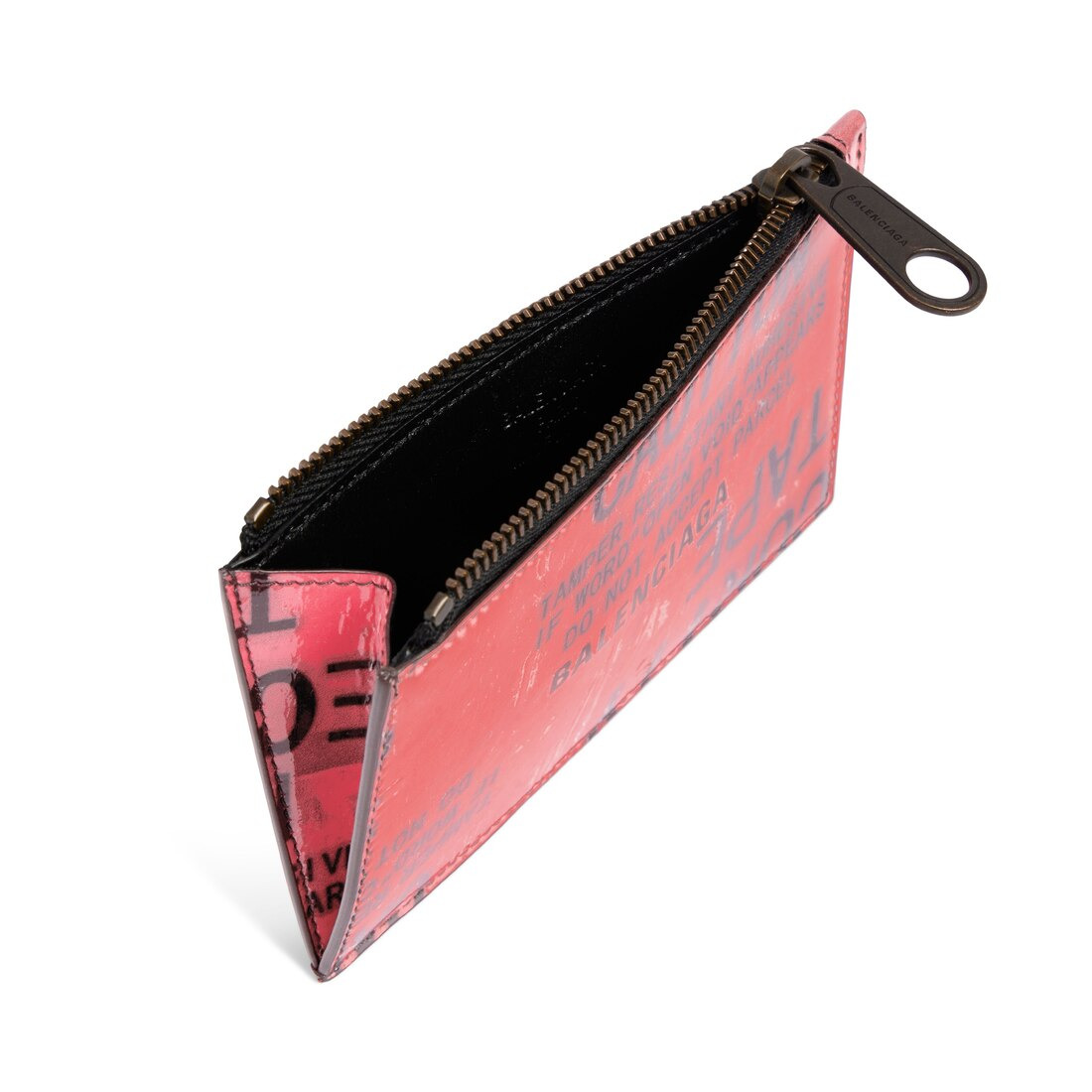 Men's Tape Type Long Coin And Card Holder in Black/red - 3