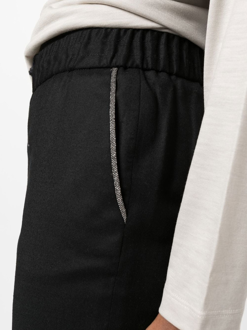 bead-detail drawstring trousers 5