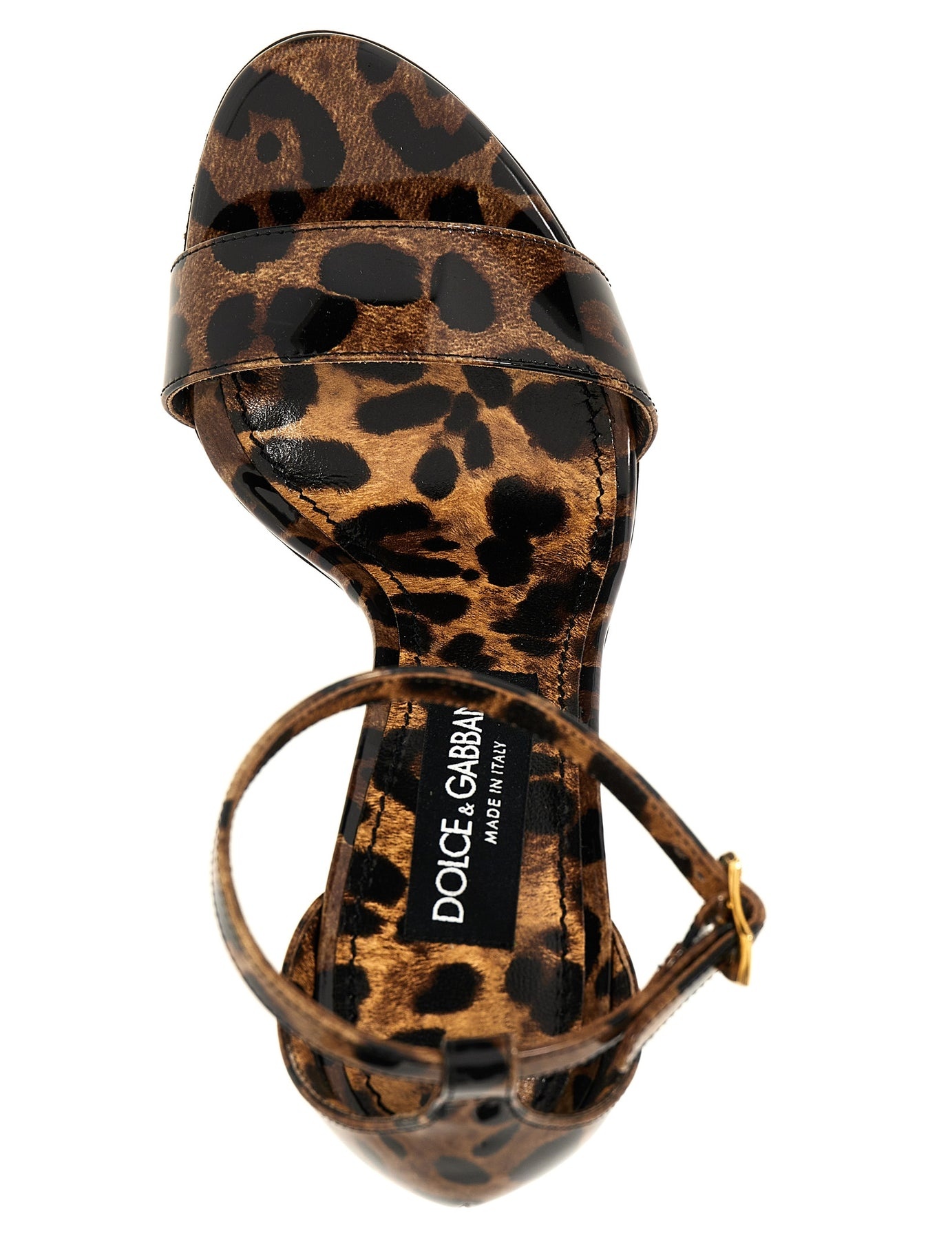 Animal-Print  With Logo Heel Sandals Multicolor - 4