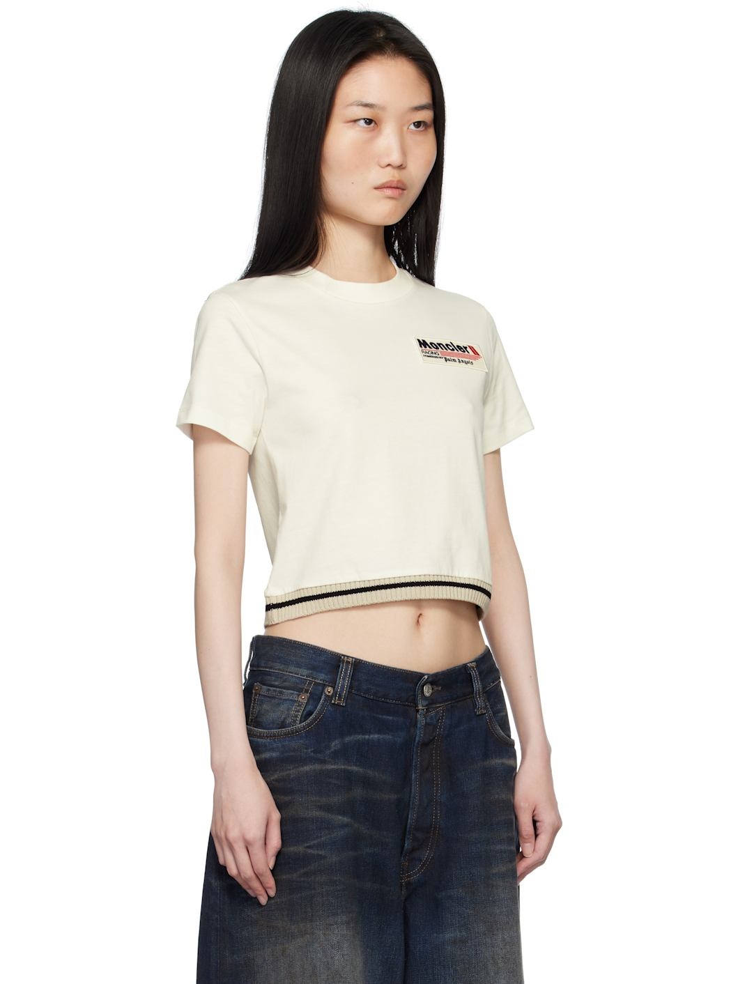 Moncler x Palm Angels White Racing T-shirt - 2