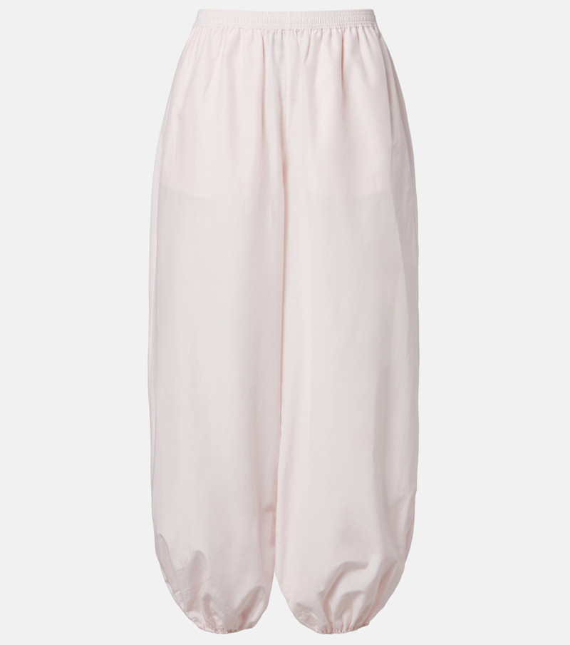 Almaya cotton and silk balloon pants 1