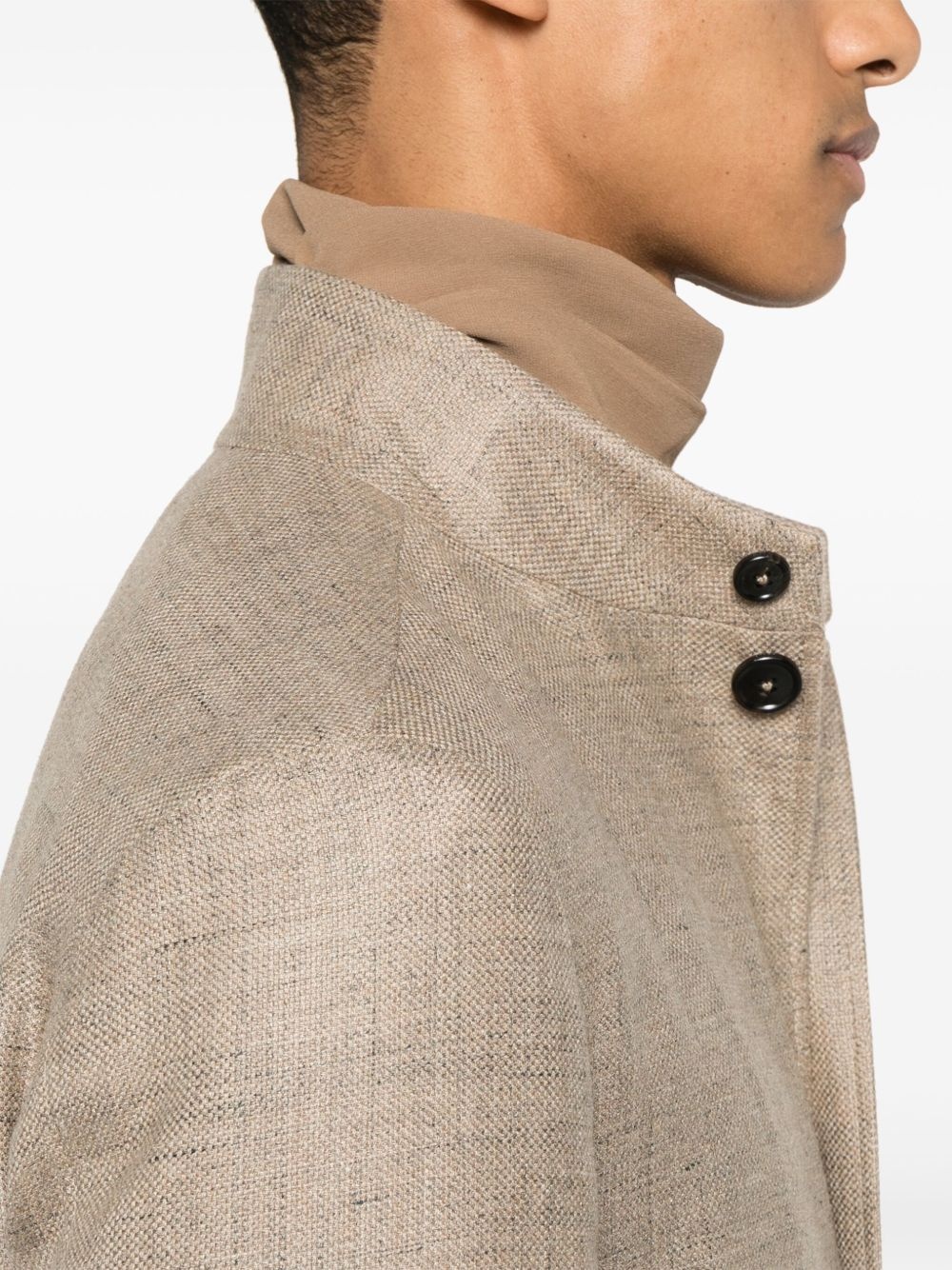 slub-texture blazer - 5