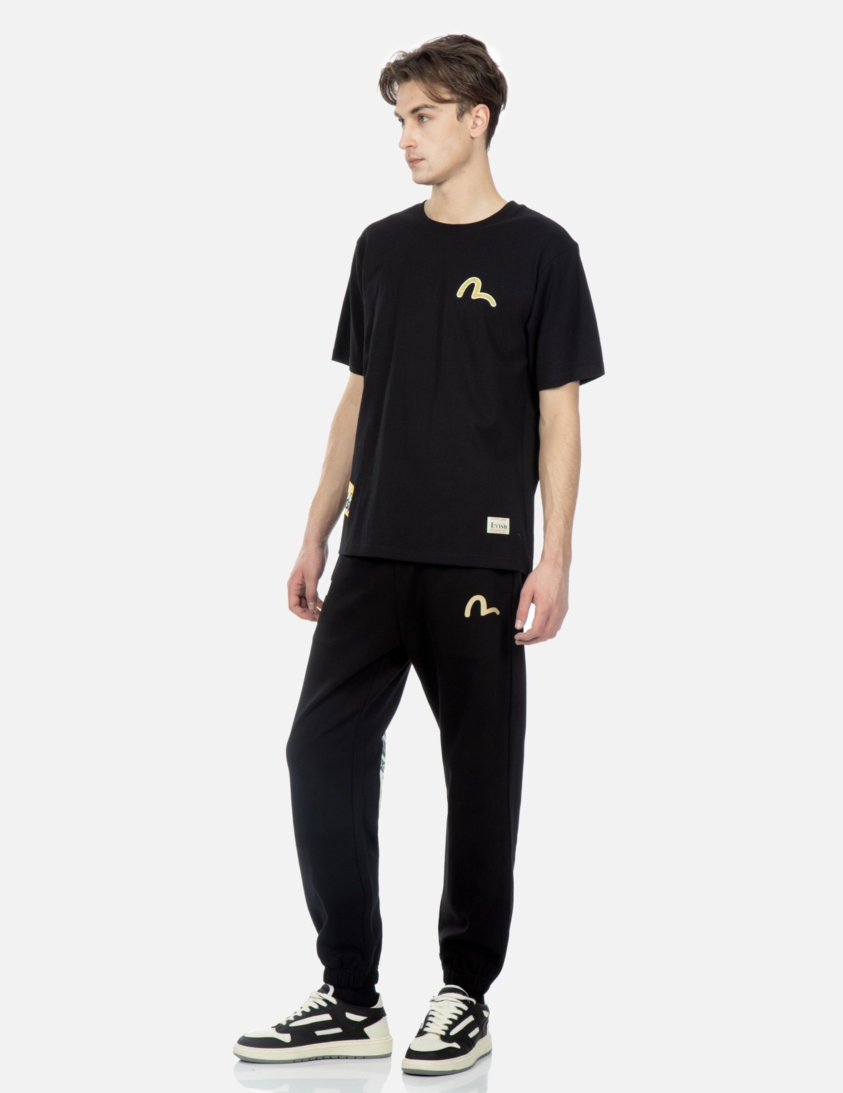 NOMADIC PATTERN AND DARUMA DAICOCK PRINT SWEATPANTS - 4