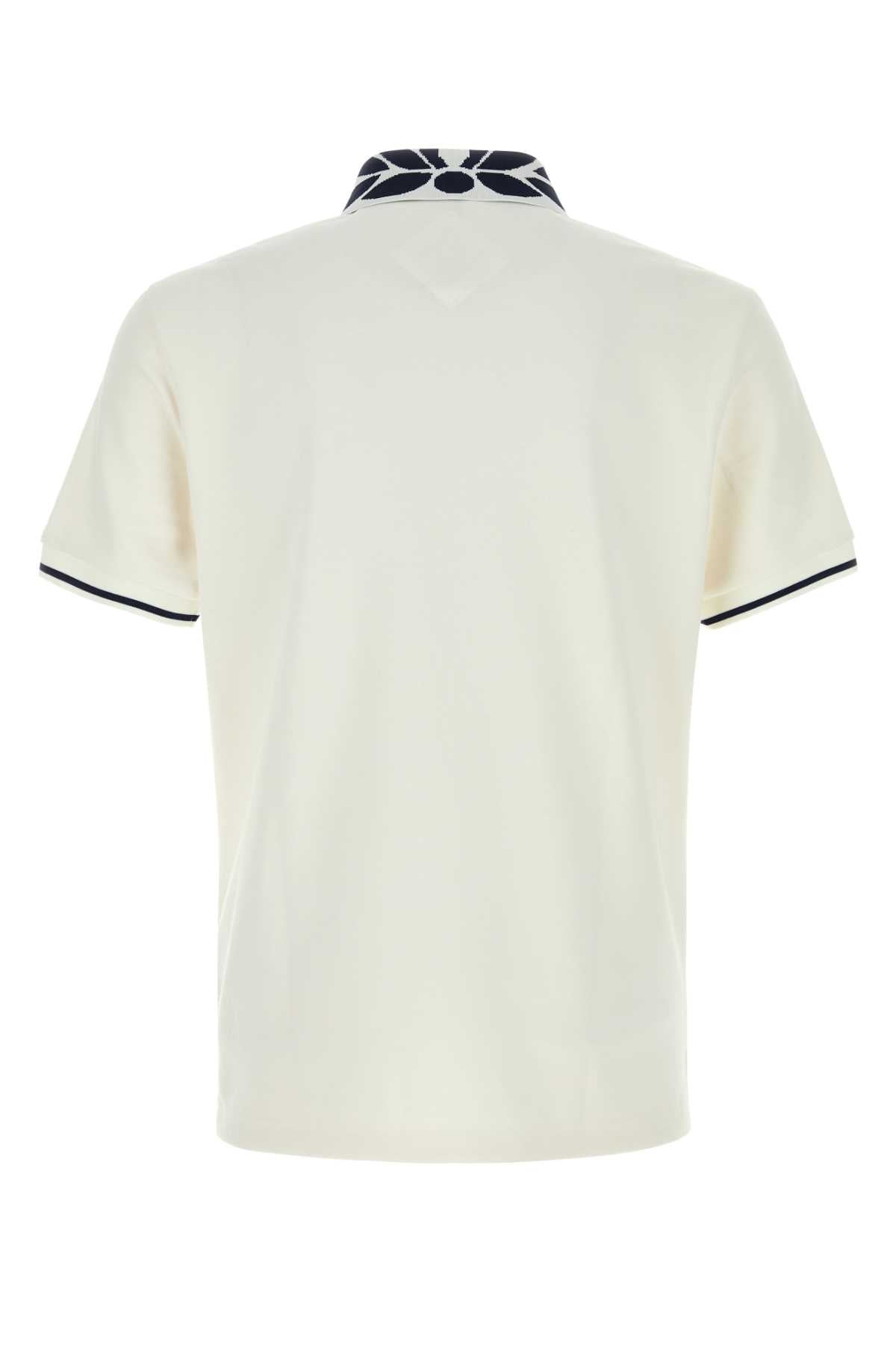 Mcm Men White Stretch Piquet Polo Shirt - 2