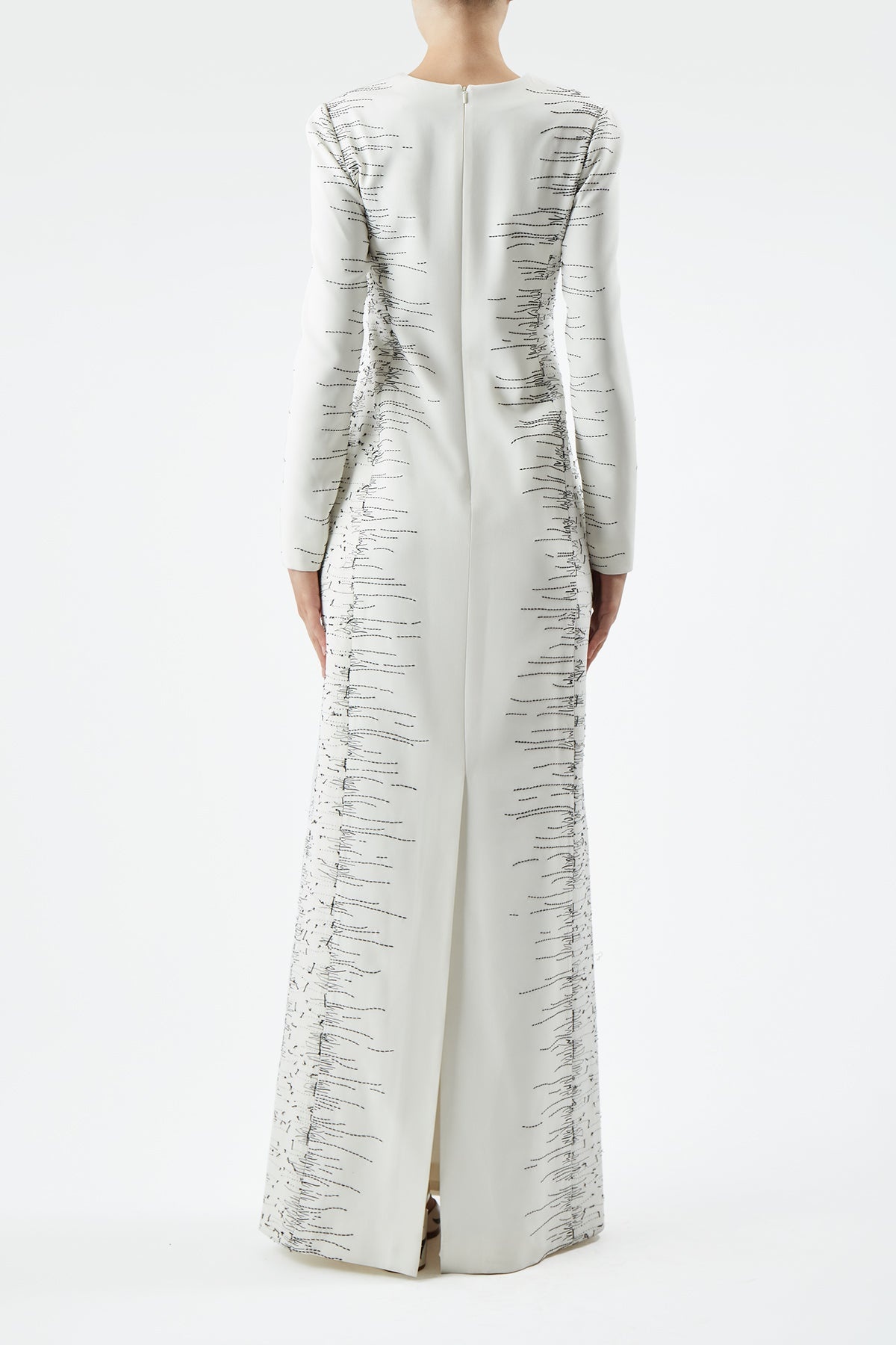 Bianca Dress in Wool Silk - 4