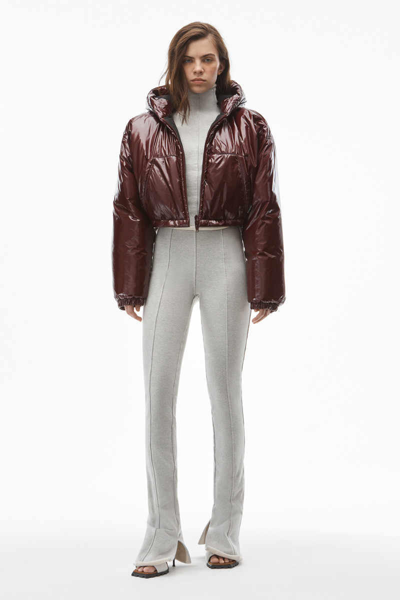 Alexander Wang CROPPED DOWN PUFFER IN GLOSSY NYLON outlook
