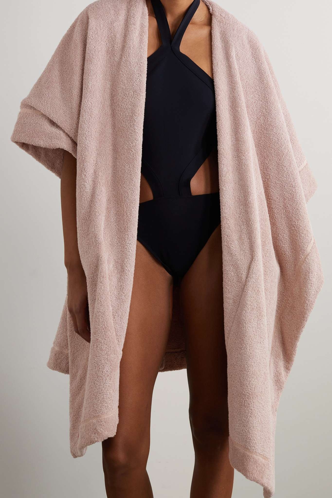 Hooded cotton-terry coverup - 3