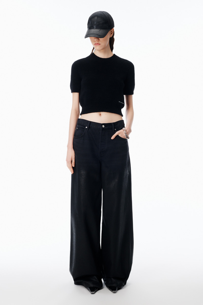Alexander Wang Short Sleeve Crewneck Tee Cropped outlook