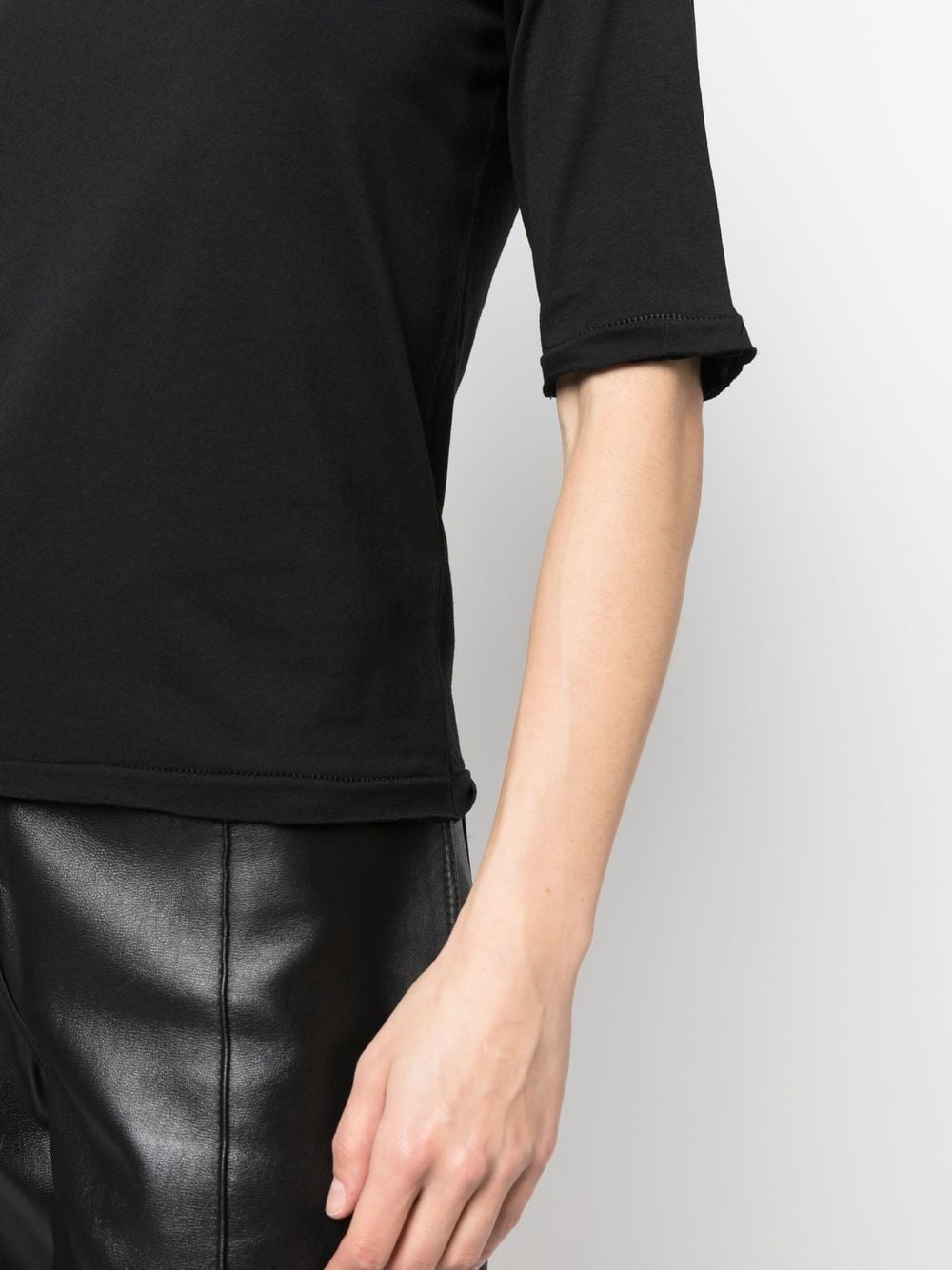 round neck cotton T-shirt - 5