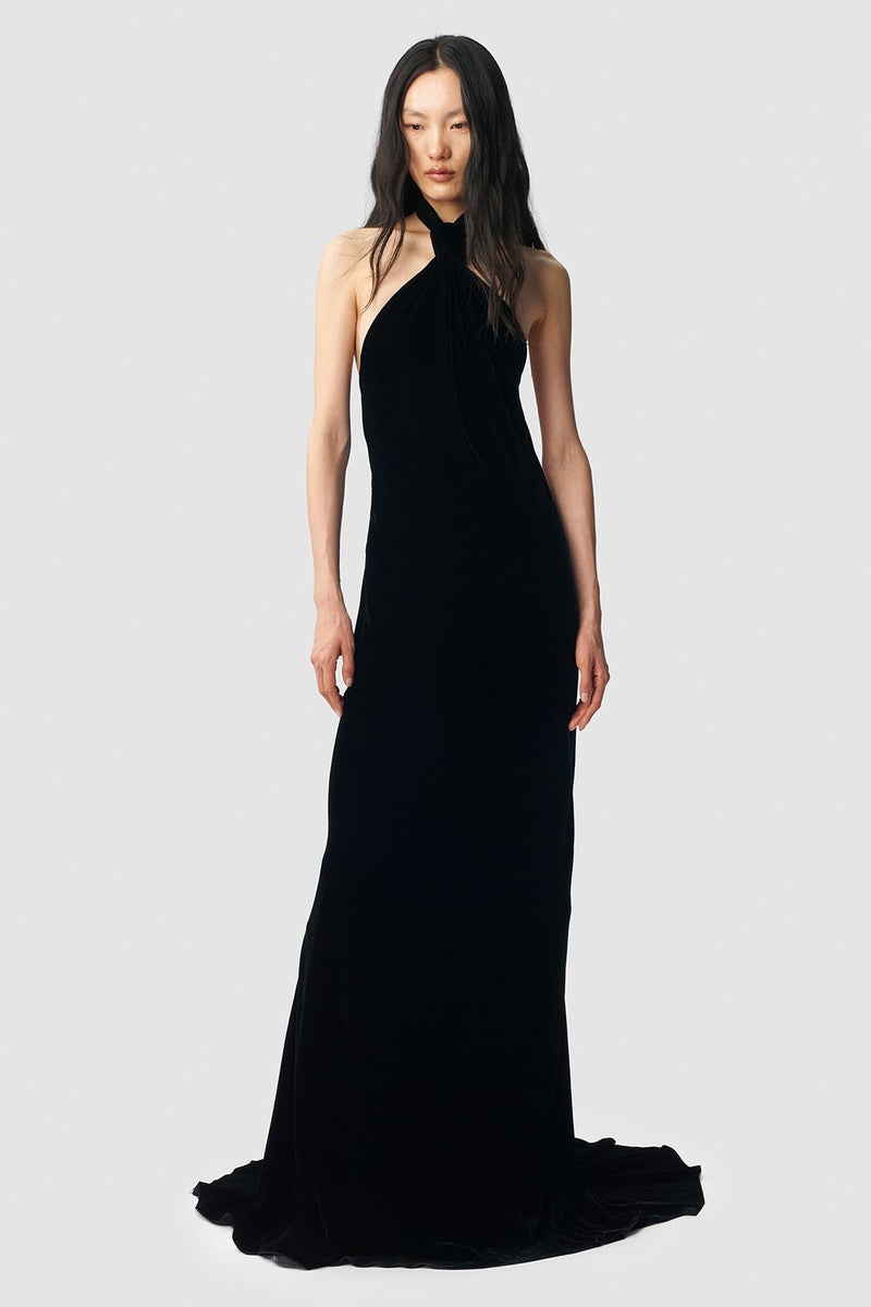 Ingeborg X-Long Tied Dress With Back Train - 1