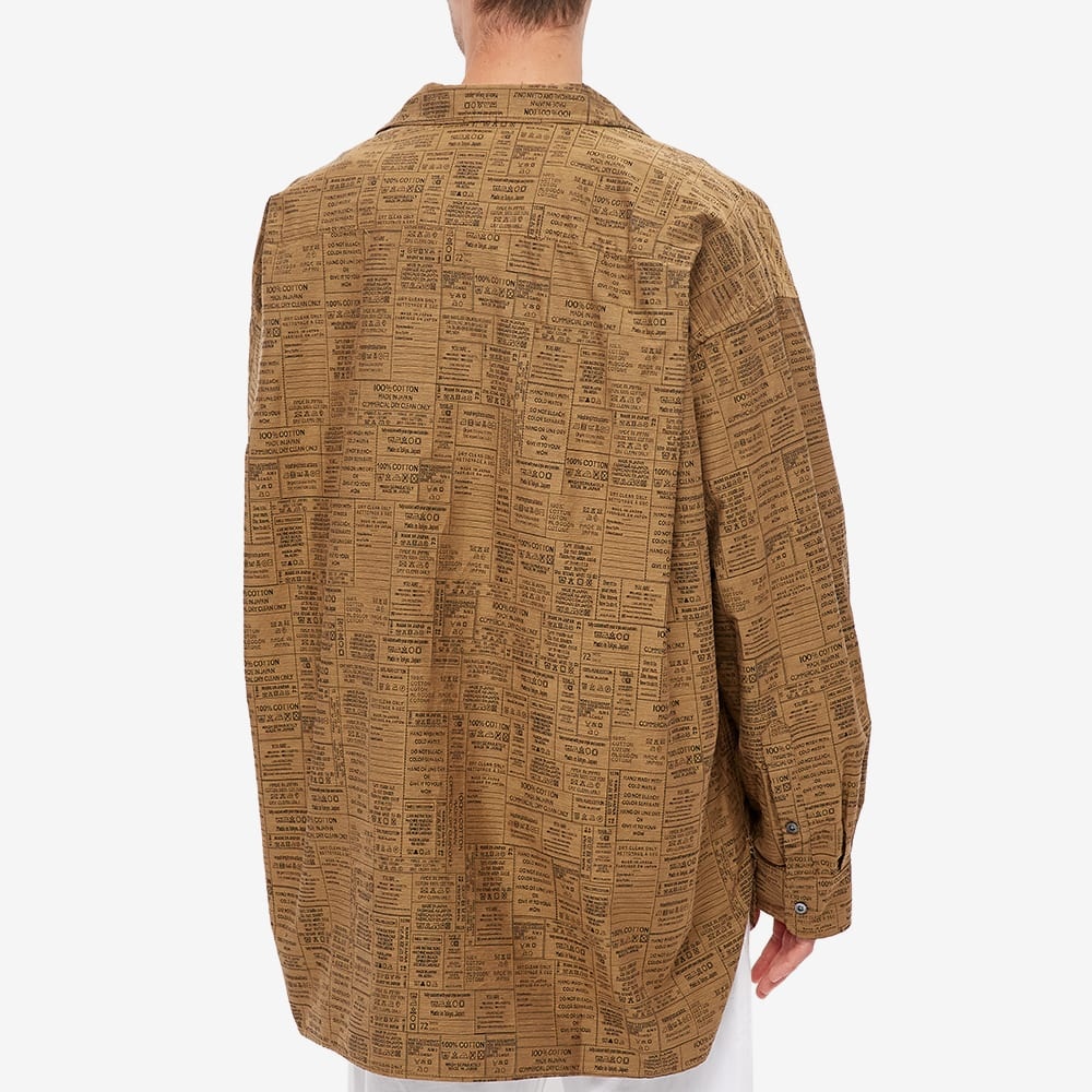 Maison MIHARA YASUHIRO Care Label Jacquard Shirt - 5