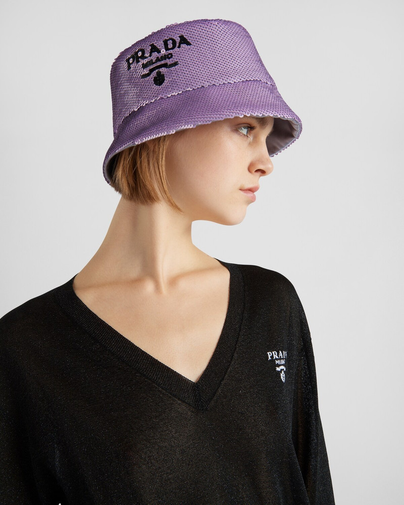 Prada Sequin bucket hat outlook
