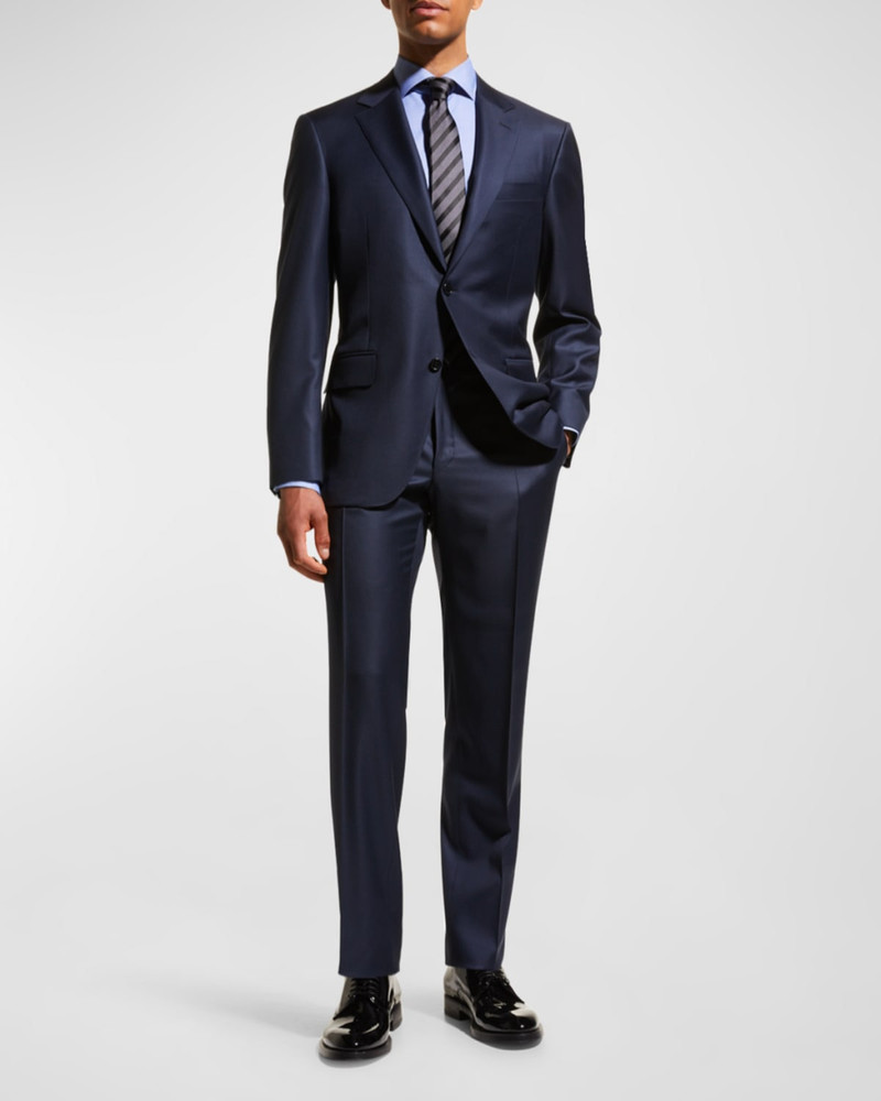 Canali Men's Solid Wool Two-Piece Suit outlook