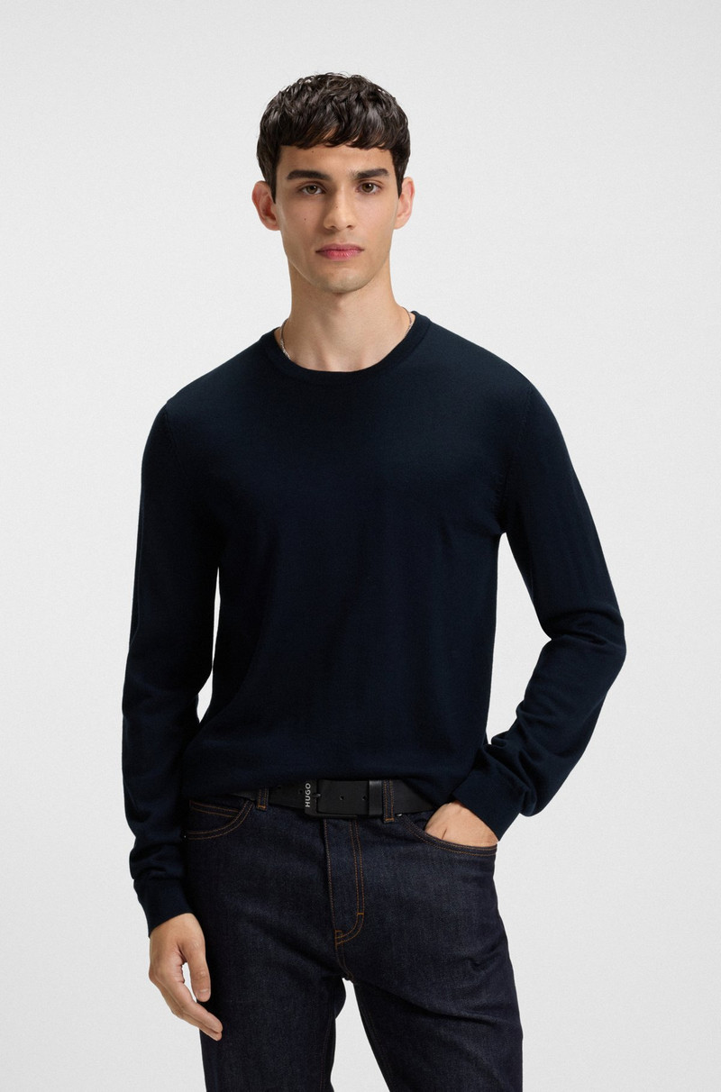 VIRGIN-WOOL SWEATER WITH EMBROIDERED LOGO 2