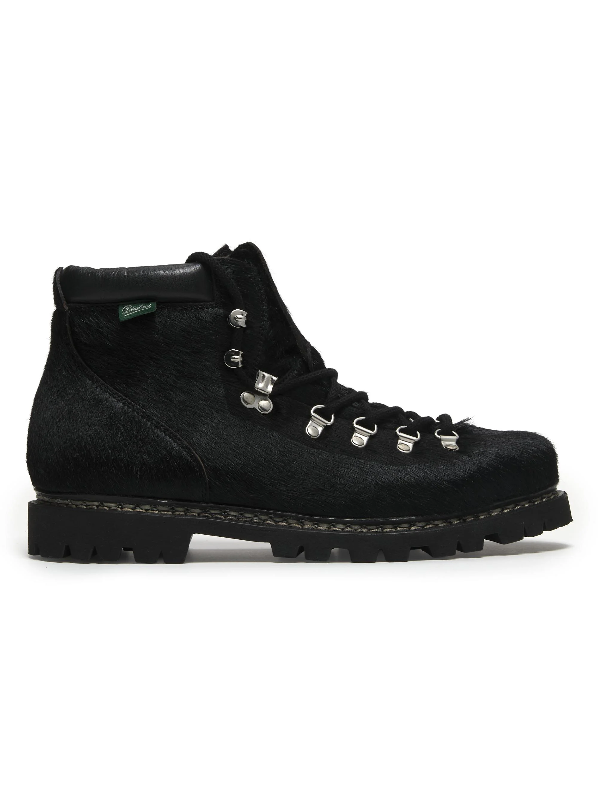 Men's Junya Watanabe MAN x Paraboot Calf-Hair Lace-Up Boots - Black - 1